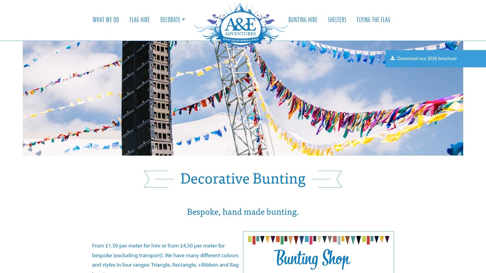 A&E Adventures (Bunting Hire and Bespoke)