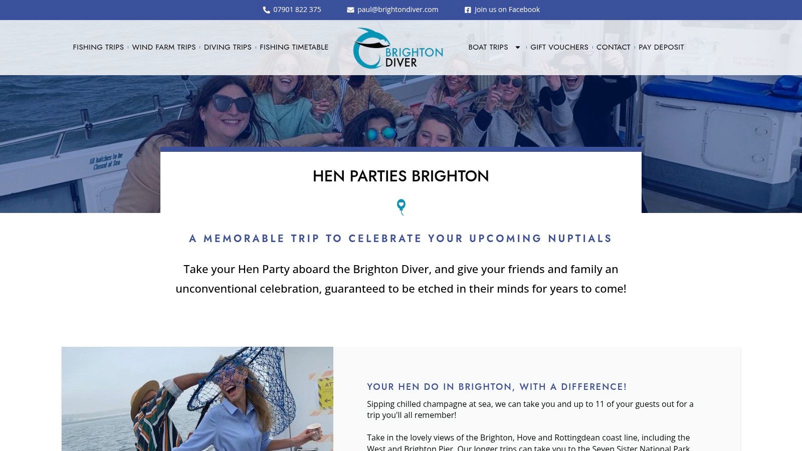 Brighton Diver private boat charter (Rampion/Coastline)