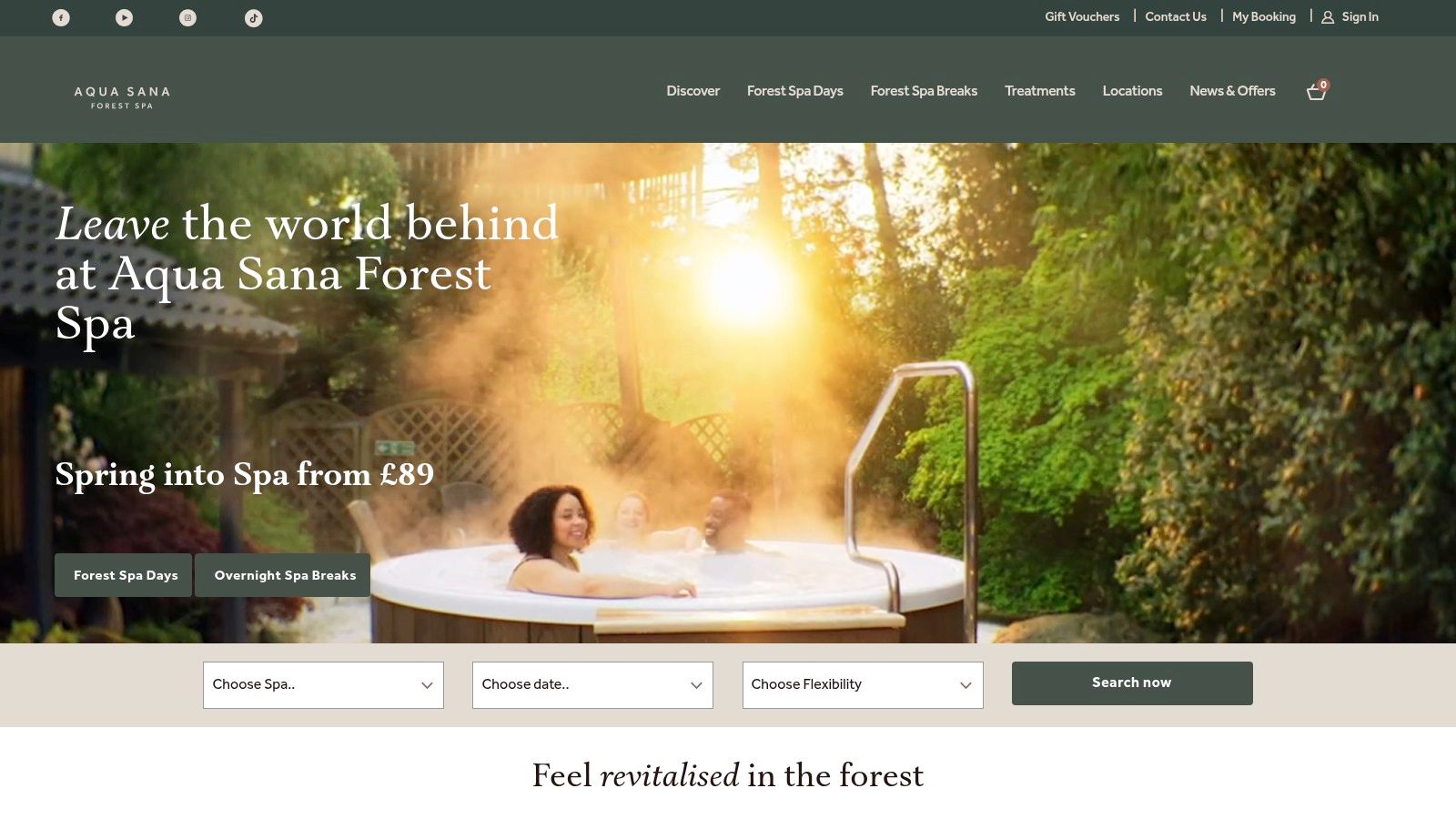 Aqua Sana (Center Parcs) – Forest Hideaway