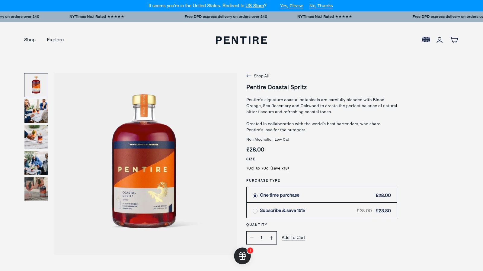 Pentire (Coastal Spritz & RTD cans)